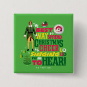 Buddy the Elf | Weihnachts-Cheer Grafik-Zitat Button (Vorderseite)