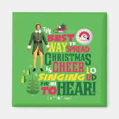 Buddy the Elf | Weihnachts-Cheer Grafik-Zitat Magnet (Vorne)