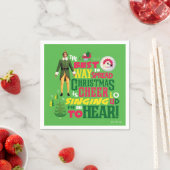Buddy the Elf | Weihnachts-Cheer Grafik-Zitat Serviette (Beispiel)