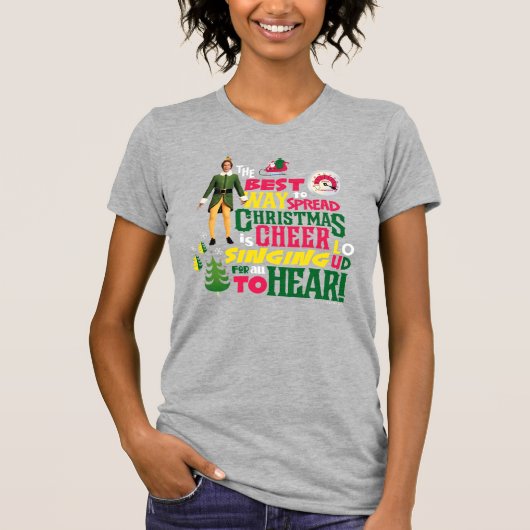 Buddy the Elf | Weihnachts-Cheer Grafik-Zitat T-Shirt (Vorderseite)