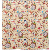 Buddy the Elf | Weihnachts-Chef-Muster Duschvorhang (Vorderseite)