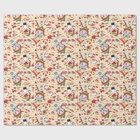 Buddy the Elf | Weihnachts-Chef-Muster Geschenkpapier (Flach)