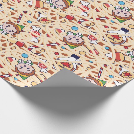 Buddy the Elf | Weihnachts-Chef-Muster Geschenkpapier (Ecke)