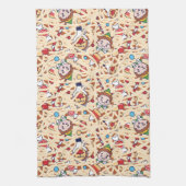 Buddy the Elf | Weihnachts-Chef-Muster Geschirrtuch (Vertikal)