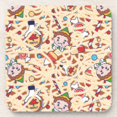 Buddy the Elf | Weihnachts-Chef-Muster Getränkeuntersetzer (Vorderseite)