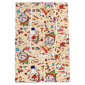 Buddy the Elf | Weihnachts-Chef-Muster Mittlere Geschenktüte (Rückseite)