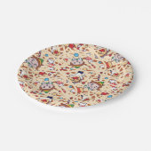 Buddy the Elf | Weihnachts-Chef-Muster Pappteller (Schrägansicht)