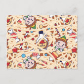 Buddy the Elf | Weihnachts-Chef-Muster Postkarte (Vorderseite)