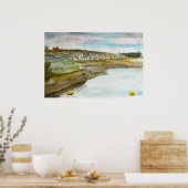 Bude Cornwall Küstenlandschaft Poster (Küche)