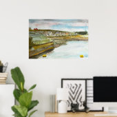 Bude Cornwall Küstenlandschaft Poster (Heimbüro)