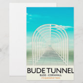 Bude Tunnel, Cornwall Parody Travel Poster Briefpapier (Vorne/Hinten)
