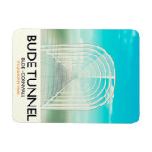 Bude Tunnel, Cornwall Parody Travel Poster Magnet (Horizontal)