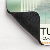 Bude Tunnel, Cornwall Parody Travel Poster Mousepad (Ecke)