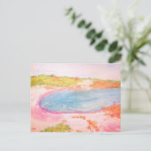 Budelli Pink Island Beach Postkarte (Stehend Vorderseite)