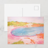 Budelli Pink Island Beach Postkarte (Vorne/Hinten)