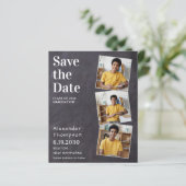 Budge Rustic 3 Foto Abschluss Save the Date (Stehend Vorderseite)