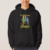 Budgerigar Bird Owner Parakeet  Rather Be With Bud Hoodie (Vorderseite)