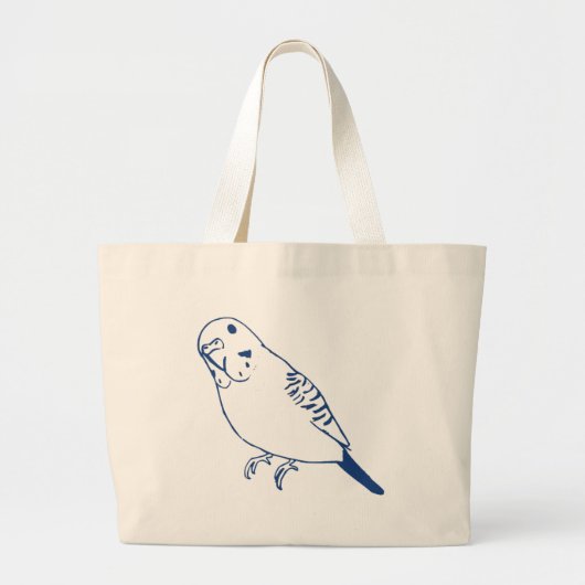 Budgerigar Jumbo Stoffbeutel (Vorne)