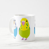 Budgerigar Kaffeetasse (Vorderseite Links)