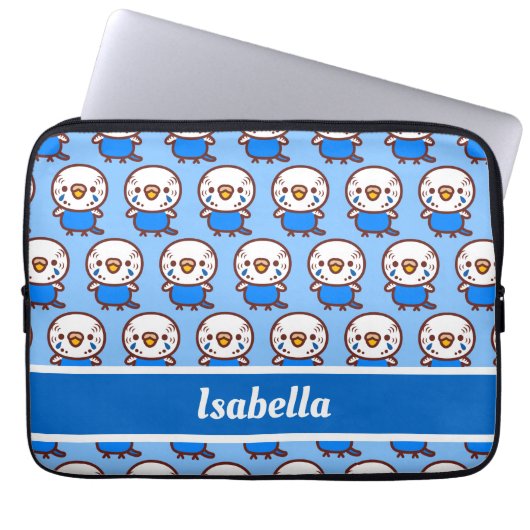 Budgerigar/Kobaltweibchen Laptopschutzhülle (Vorderseite)