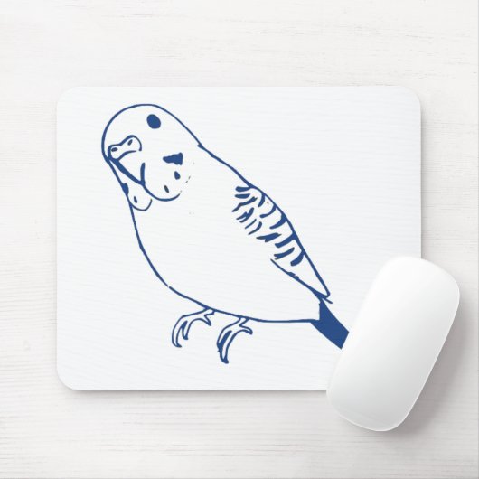 Budgerigar Mousepad (Mit Mouse)