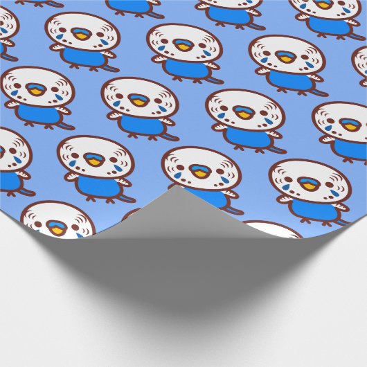 Budgerigar / Normal cobalt male Geschenkpapier (Ecke)