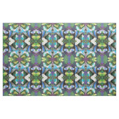 Budgerigar-Papageien im Farn-Gewebe Stoff (Fat Quarter (45,7 x 55,9 cm))