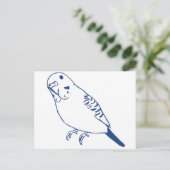 Budgerigar Postkarte (Stehend Vorderseite)