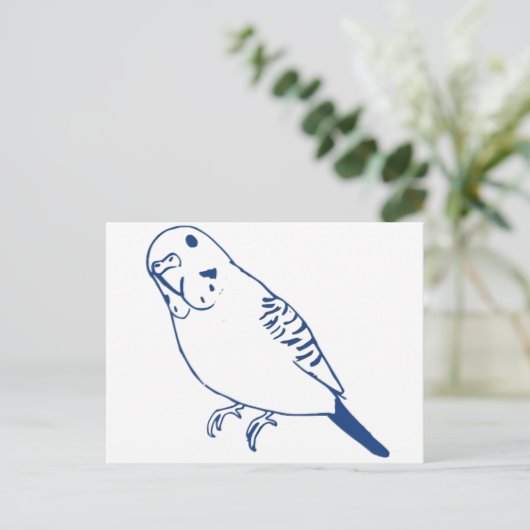 Budgerigar Postkarte (Stehend Vorderseite)
