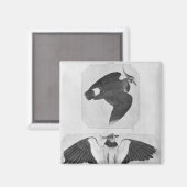 Budgerigars aus dem Vallardi-Album Magnet (Vorderseite/Rückseite)
