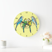 budgerigars große wanduhr (Zuhause)