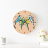 budgerigars große wanduhr (Zuhause)