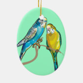 Budgerigars Keramikornament (Hinten)