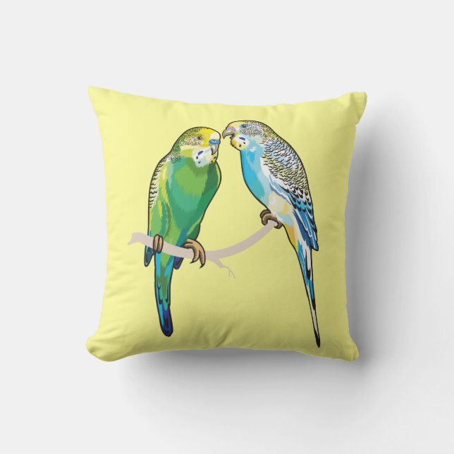 Budgerigars Kissen (Vorderseite)