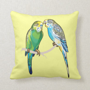 Budgerigars Kissen
