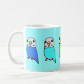 Budgerigars-Tasse Kaffeetasse (Links)