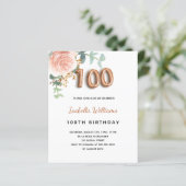 Budget 100. Geburtstag Blumenzwiebeln Rose Eukalyp (Stehend Vorderseite)