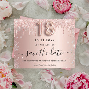 Budget 18. Rose Goldglasur Save the Date