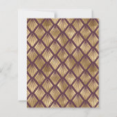 Budget 1920er Vintager Deko Burgundy GoldWedding (Rückseite)