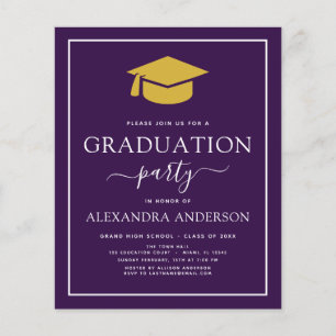 Budget 2022 Graduation Party Lila Gold