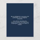 Budget 2022 Navy Announcement Graduation (Rückseite)