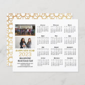 Budget 2023 Business Modern Script Calendar Card (Vorne/Hinten)