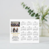 Budget 2023 Business Modern Script Calendar Card (Stehend Vorderseite)
