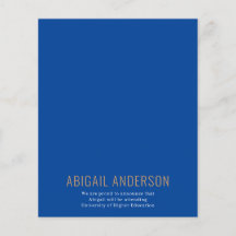 Budget 2023 Einfache Grand Foto Blue Gold Einladun