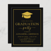 Budget 2023 Graduation Party Black Gold (Vorne/Hinten)