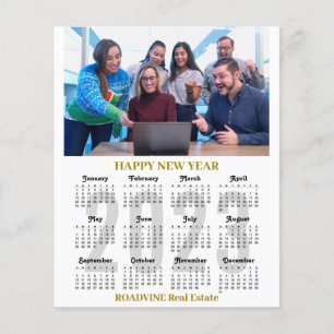 Budget 2023 Kalender Business Modernes Gold Black