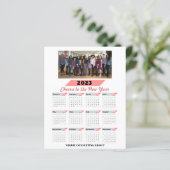 Budget 2023 Kalender Corporate Business Foto Card (Stehend Vorderseite)