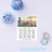 Budget 2023 Kalender Modern Gold Script Foto Card Flyer (Einzeln)