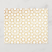 Budget 2023 Moderne Gold Script Foto Calendar Card (Rückseite)