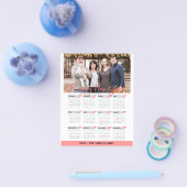 Budget 2023 Rose Gold Kalender Moderne Fotokarte Flyer (Einzeln)